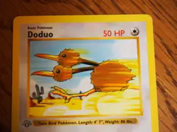 Pokemon 1999 1st Edition Shadowless Base Doduo common card - Image 2
