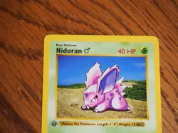 Pokemon 1999 1st Edition Shadowless Base Nidoran common card - Image 2