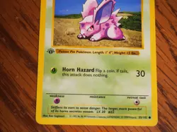 Pokemon 1999 1st Edition Shadowless Base Nidoran common card - Image 3