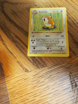 Pokemon 1999 1st Edition Shadowless Base Raticate uncommon card - Image 2