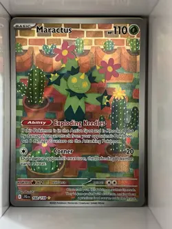 Maractus Illustration Rare Pokemon Trading Card Game Journey Together 160/159 NM - Image 1