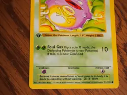Pokemon 1999 1st Edition Shadowless Base Koffing common card - Image 3
