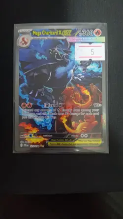 Mega Charizard X EX 125/094 SIR Phantasmal Flames Pokemon Card Card 5 - Image 1