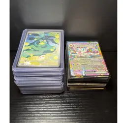 Pokemon TCG 103-Card Lot English Holo/Foil Full Art Pikachu Gengar Sylveon - Image 1