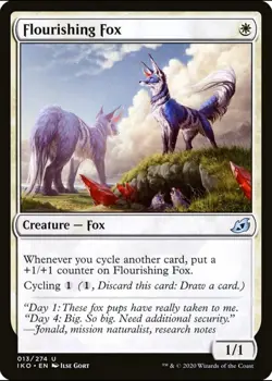 X 1 Flourishing Fox NM Ikoria: Lair of Behemoths IKO 013 MTG Magic - Image 1