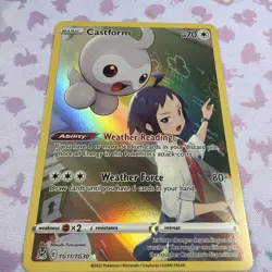 Lost Origin Castform TG11/TG30 Pokemon Trainer Gallery Card Holo Rare - MINT - Image 2