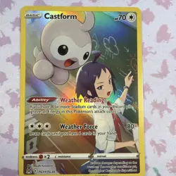 Lost Origin Castform TG11/TG30 Pokemon Trainer Gallery Card Holo Rare - MINT - Image 3