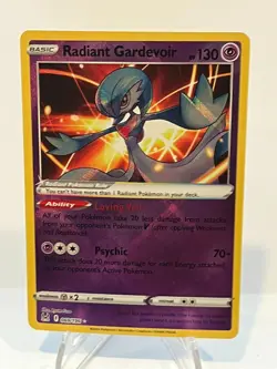 Radiant Gardevoir 069/196 Lost Origin Holo Rare Pokemon Card NEAR MINT NM - Image 1