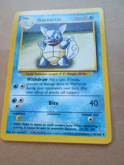 Wartortle - 42/102 - Uncommon WOTC TCG—Base Set Pokemon Card - Image 5