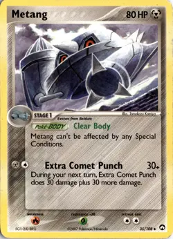 Metang 35/108 Power Keepers Pokemon Card TCG - Image 1