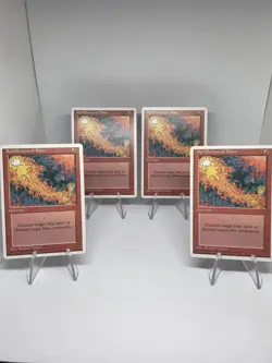 Magic The Gathering - Red Elemental Blast x4 Fourth Edition Full Playset! - Image 1