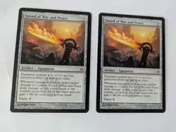 2 Sword of War and Peace New Phyrexia MTG NM Free shipping with tracking - Image 1