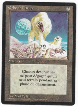 ►Magic-Style◄ MTG - Winter Orb - French Revised FBB - Played (inked) - Image 1