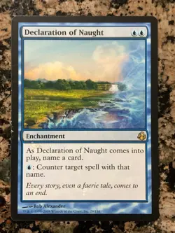 MTG Declaration of Naught x1 Morningtide, Magic the Gathering - Image 1