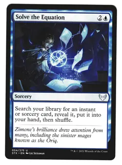 Magic The Gathering MTG Strixhaven School of Mages 2021 54 Solve the Equation x4 - Image 4