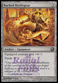 Barbed Battlegear 2x FOIL SOM MTG Scars of Mirrodin Uncommon MINT artifact - Image 1
