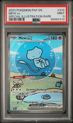 PSA 9 MEW ex 232/091 | Paldean Fates SIR Full Art Pokemon Card - Image 1