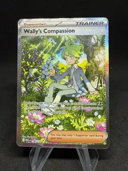 Pokemon TCG Mega Evolution Wally’s Compassion Trainer Card 186/132 Near Mint NM - Image 1