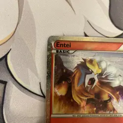 Shiny Entei HGSS20 - Cosmos Holo Black Star Vintage Promo - Pokemon 2010 - MP - Image 4