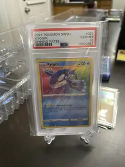 2021 Pokemon Sword & Shield Shining Fates #021 Kyogre PSA 10 - Image 1