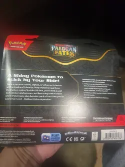 Paldean Fates Tech Sticker Collection Greavard 3-Pack Blister Sealed Pokemon TCG - Image 3