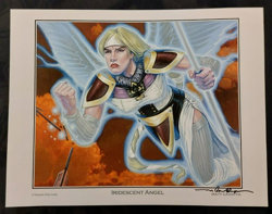 Iridescent Angel Matt Cavotta Signed Art Print 9 x 11 MTG Magic the Gathering - Image 1