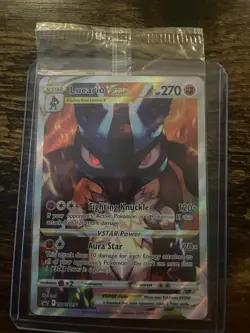 Pokemon - 1x Lucario VSTAR SWSH291 - Crown Zenith ETB Promo NM Sealed - Image 1