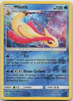 Milotic 27/111 Holo Rare Crimson Invasion Pokemon Reverse Holo LP/MP - Image 1