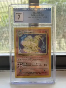CGC 7 Ninetales 12/102 Base Set Holo Rare 1999 WOTC Pokemon Card Graded - Image 1