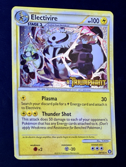 2010 Pokemon ELECTIVIRE Triumphant Set PRERELEASE HOLO Rare STAMPED Card 20/102 - Image 1