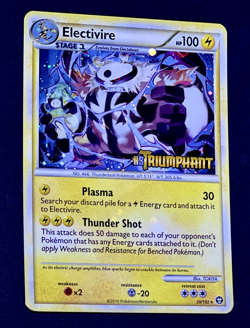 2010 Pokemon ELECTIVIRE Triumphant Set PRERELEASE HOLO Rare STAMPED Card 20/102 - Image 2