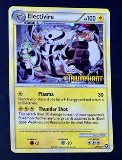 2010 Pokemon ELECTIVIRE Triumphant Set PRERELEASE HOLO Rare STAMPED Card 20/102 - Image 3