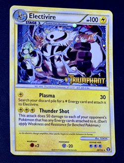 2010 Pokemon ELECTIVIRE Triumphant Set PRERELEASE HOLO Rare STAMPED Card 20/102 - Image 5