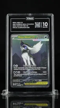 Mega Absol ex #180/132 TAG 10 Gem Mint SIR – Pokemon ME01 Mega Evolution - Image 1