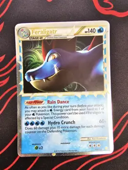 Pokemon Feraligatr Prime Holo HeartGold SoulSilver 108/123 2010 English - Image 1