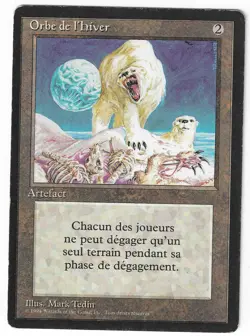 ►Magic-Style◄ MTG - Winter Orb - French Revised FBB - Played - Image 1