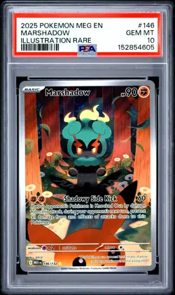 Marshadow Pokemon Meg En-Mega Evolution 146 NM PSA 10 - Image 1