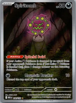 Spiritomb 148/132 Illustration Rare Mega Evolution Pokemon Holo Near Mint - Image 1