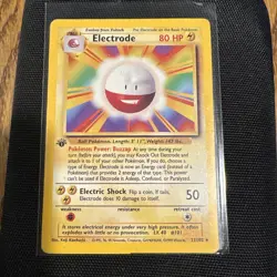 Pokemon BASE SET 1st Edition ELECTRODE 21/102 - Image 1