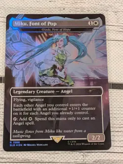 Miku, Font of Pop - Foil nm/lp mtg hatsune miku Secret Lair - Image 1