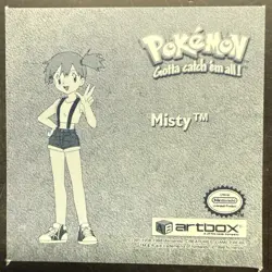 Misty Pr38 Artbox Prism Series 1 Pokemon Sticker 1999 Nintendo - Gamefreak - Image 2