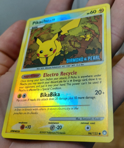 Pikachu - 94/123 - Pokemon Burger King Promo Stamped Reverse Holo Common - Image 3