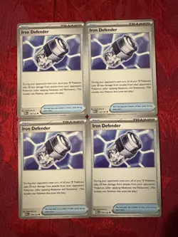 4x Iron Defender - 118/132 Mega Evolution - Pokemon TCG - Playset - Image 1