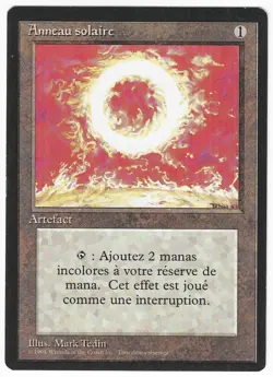 ►Magic-Style◄ MTG - Sol Ring - French Revised FBB - EX - Image 1