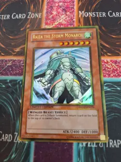 Yugioh Raiza the Storm Monarch GLD2-EN026 Gold Rare Limited Near Mint - Image 1