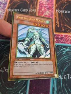 Yugioh Raiza the Storm Monarch GLD2-EN026 Gold Rare Limited Near Mint - Image 2
