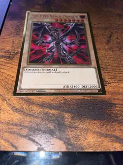 Red-Eyes Black Dragon - MGED-EN003 - 1st Edition - Gold Rare - LP - Image 4