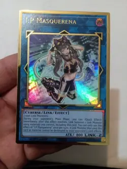 Yu-Gi-Oh! I:P Masquerena MGED-EN035 1st Edition Premium Gold Rare NM - Image 2