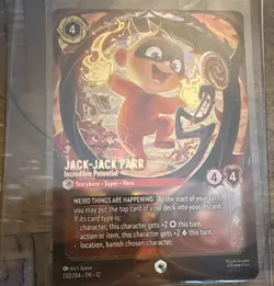 the incredibles jack-jack parr-incredible potential disney lorcana tcg 232/204 - Image 1