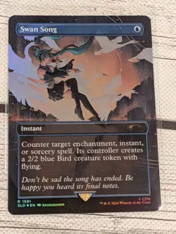 Swan Song - English, Foil, NM - Secret Lair x Hatsune Miku MTG - Image 1